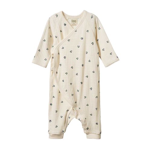 Nature Baby Kimono Stretch & Grow Pointelle